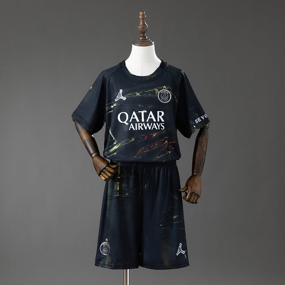 Ensemble foot enfant PSG Black (maillot + short)
