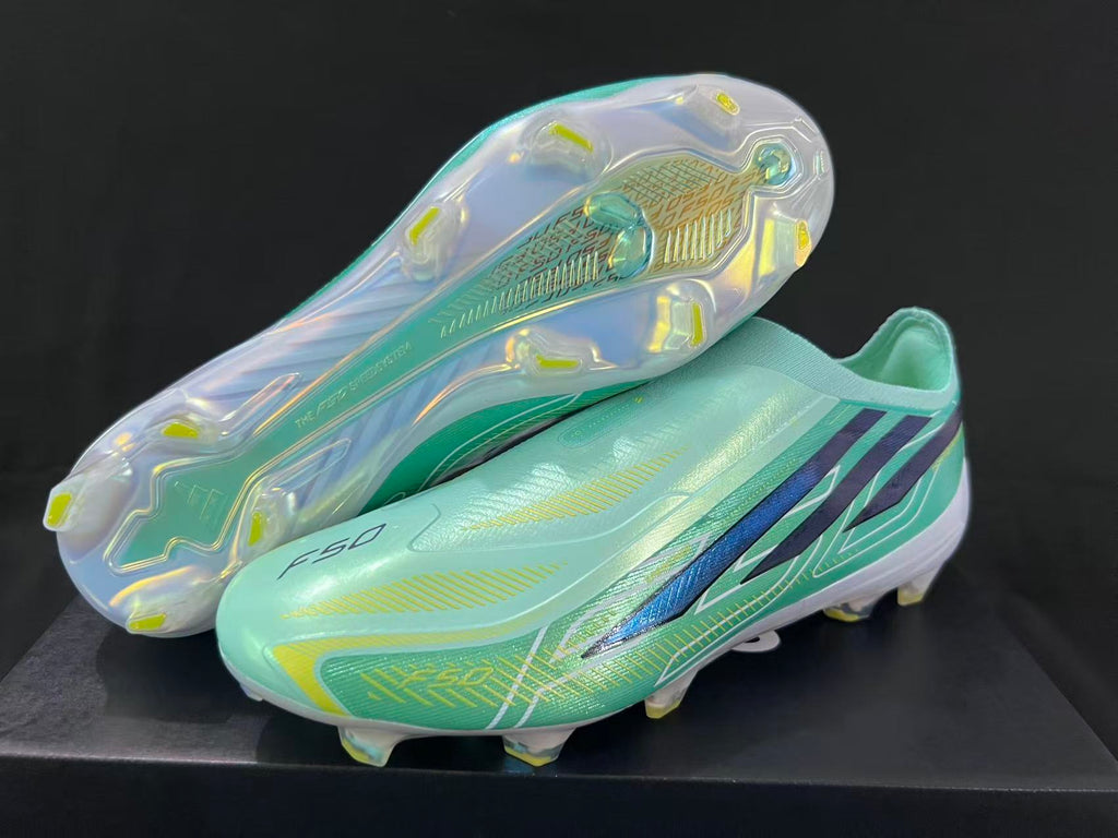 Chaussures de Football sans lacets F50 hyperfast Élite terrain souple