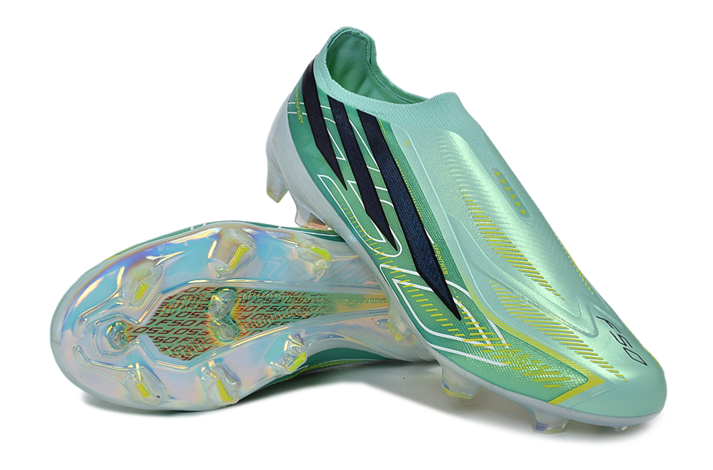 Chaussures de Football sans lacets F50 hyperfast Élite terrain souple